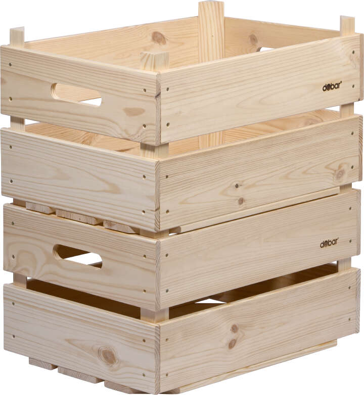 dobar Vorratskiste aus Holz stapelbar